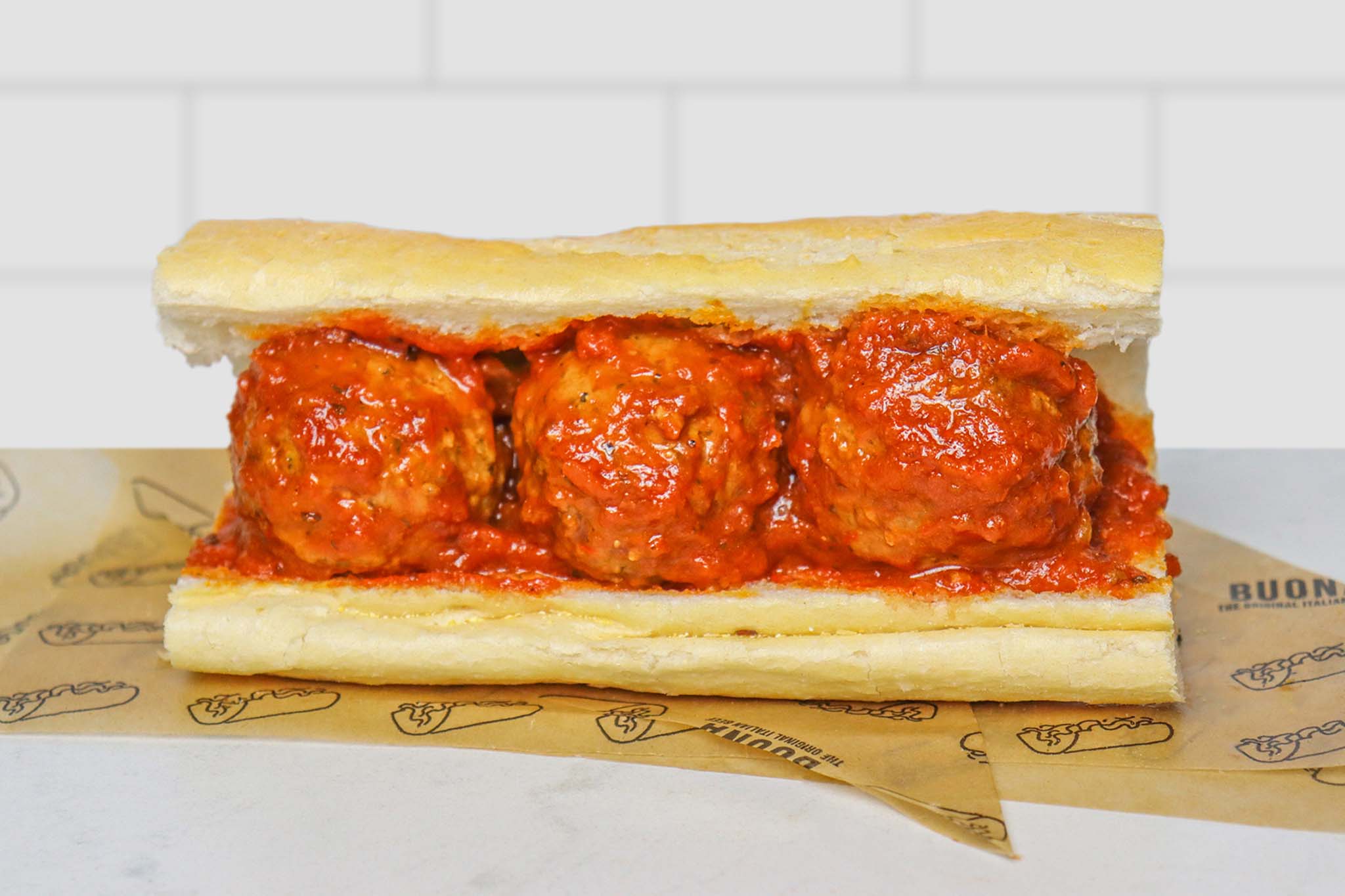 Meatballs Marinara Sandwich Buona Chicago's Original Italian Beef