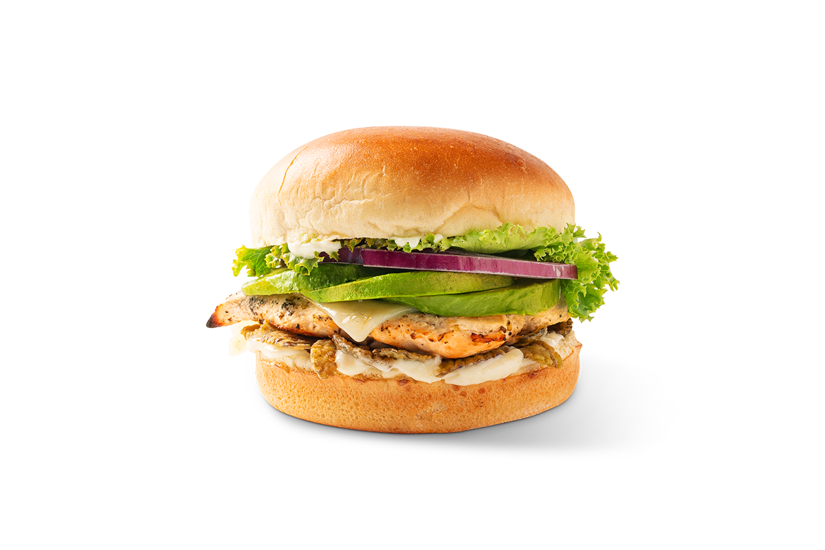 Avocado Jack Chicken Sandwich at Buona restaurant in Montgomery, Illinois